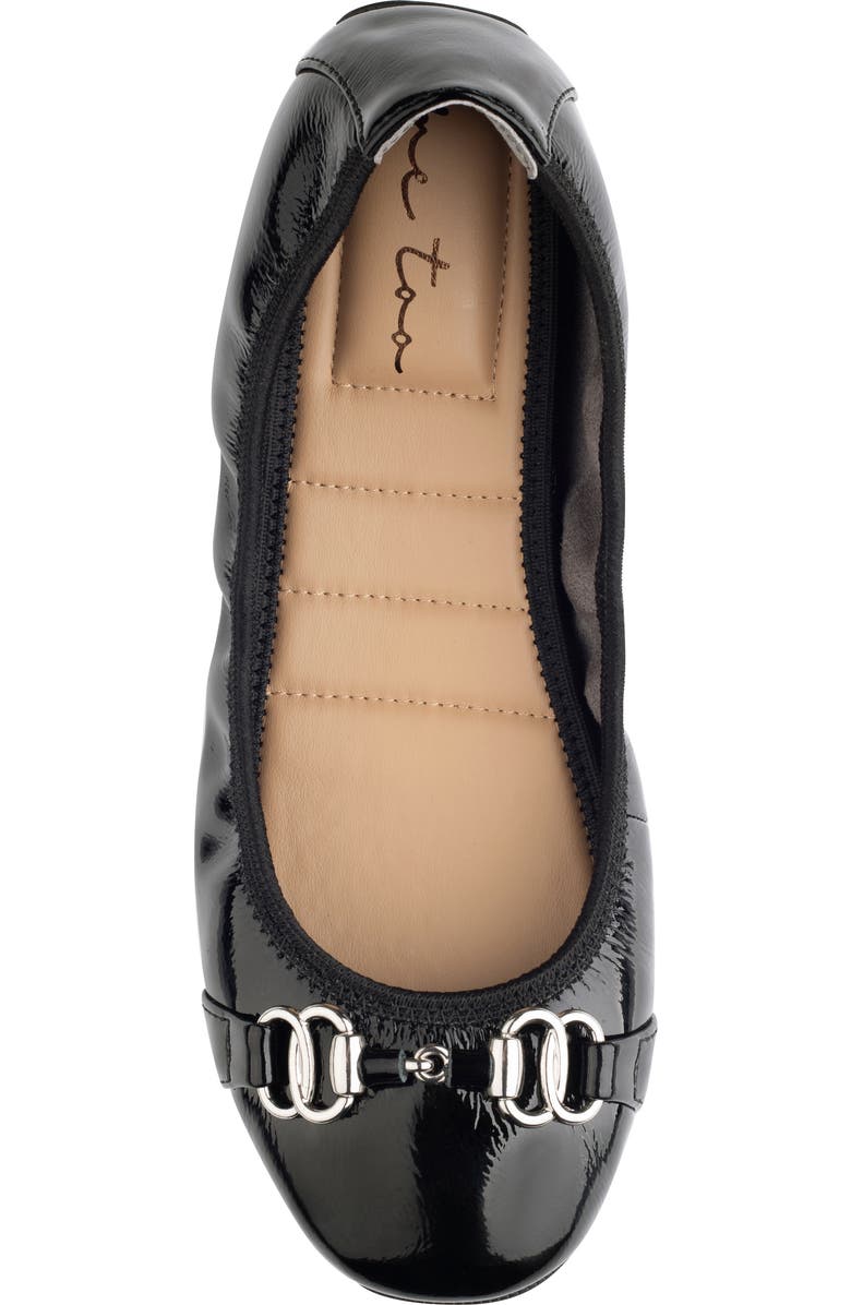 Me Too Olympia Skimmer Flat, Alternate, color, Black Patent