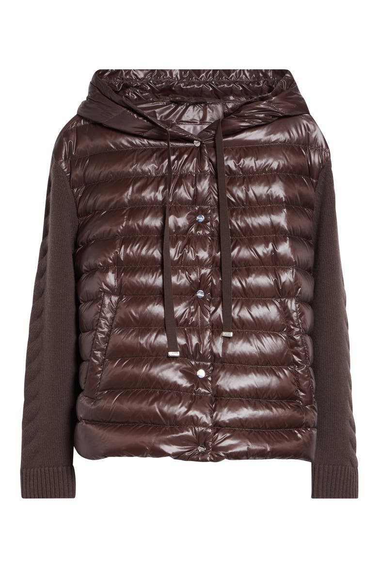 Ultralight Nylon Quilted Down Puffer Jacket, Alternate, color, 8810 FONDENTE