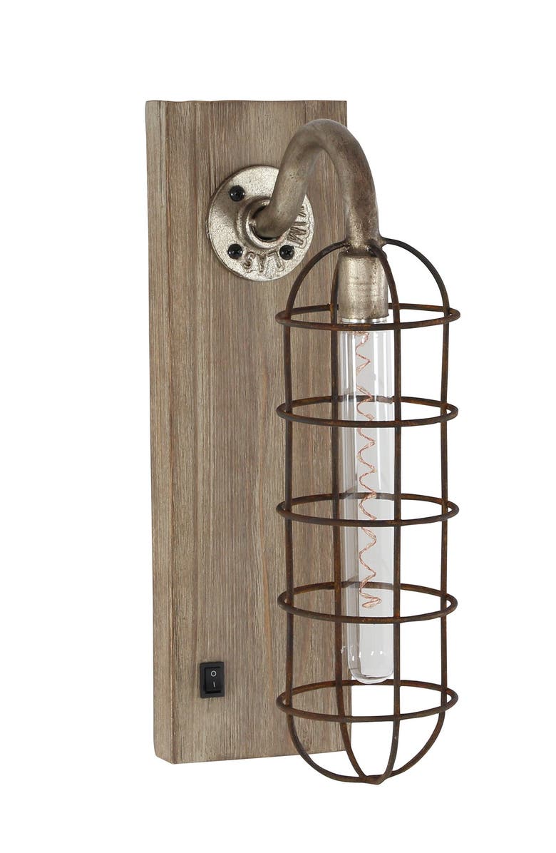 SONOMA SAGE HOME LED Wall Sconce, Alternate, color, Brown Black
