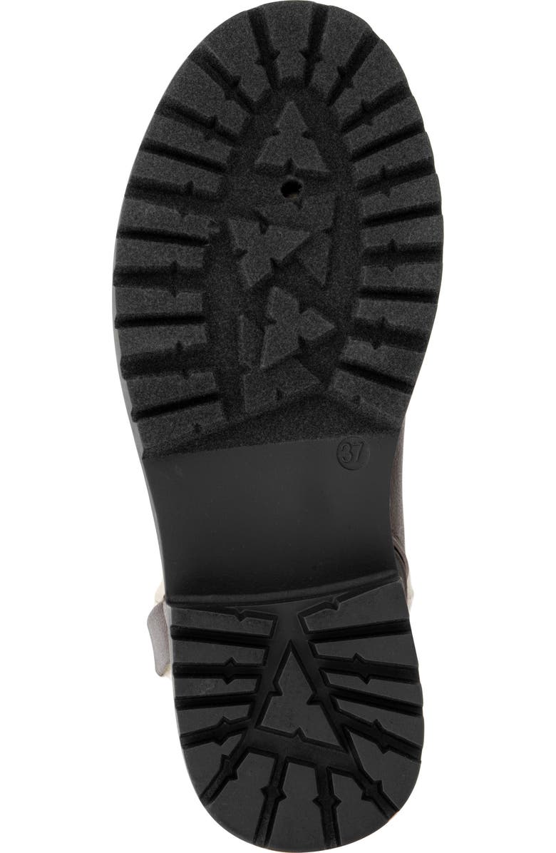 NEW YORK AND COMPANY Nelli Faux Shearling Collar Boot, Alternate, color, Brown