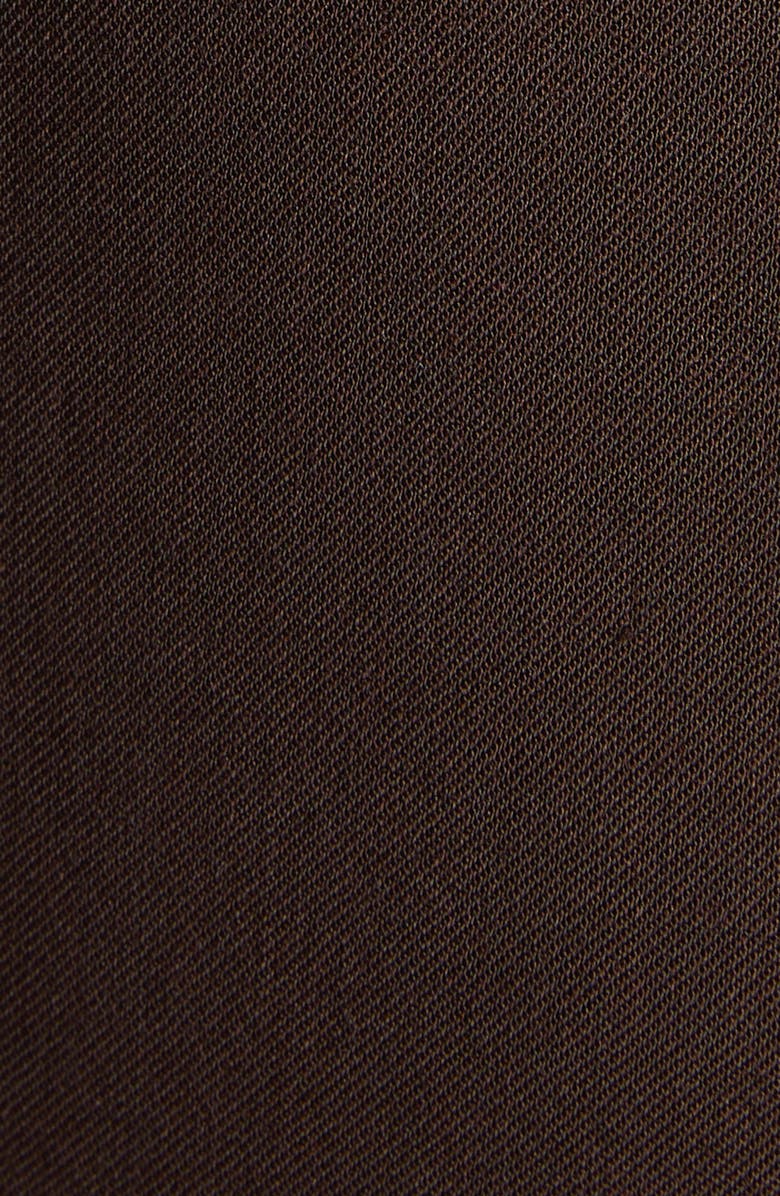 Moncler Aiguille Mixed Media Down Shirt Jacket, Alternate, color, Brown