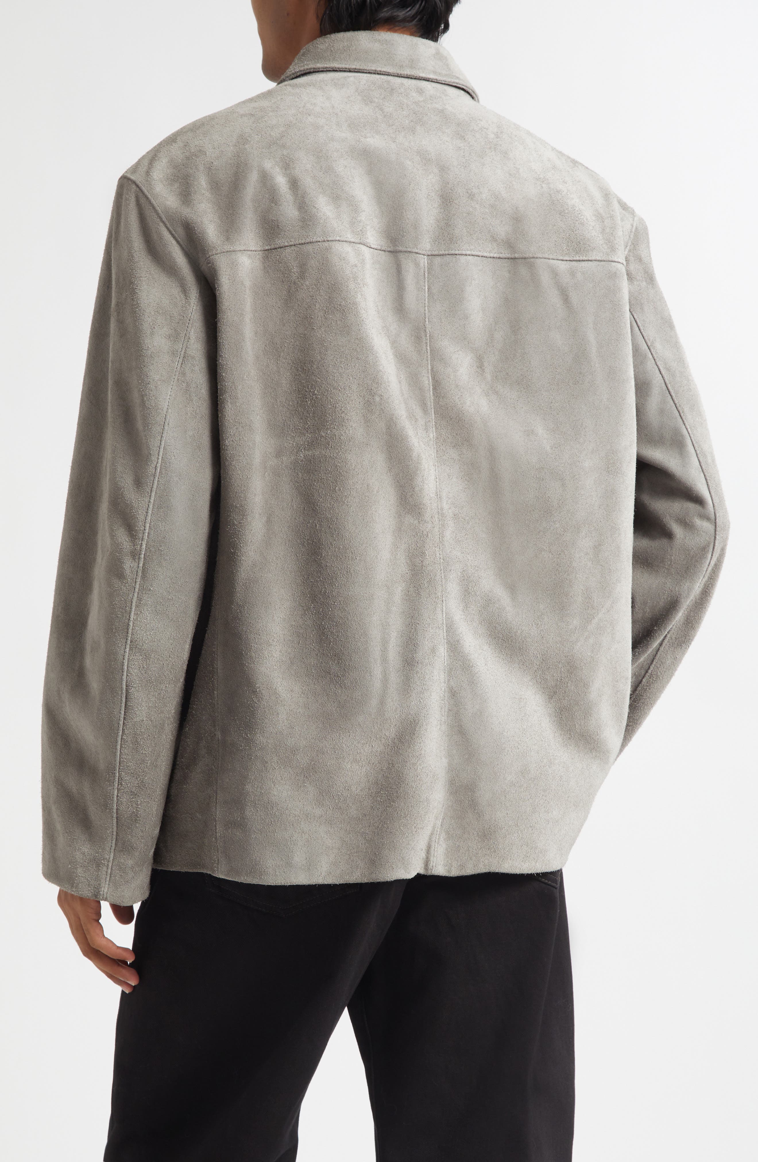 Single Breasted Suede Jacket (Men) | Nordstrom