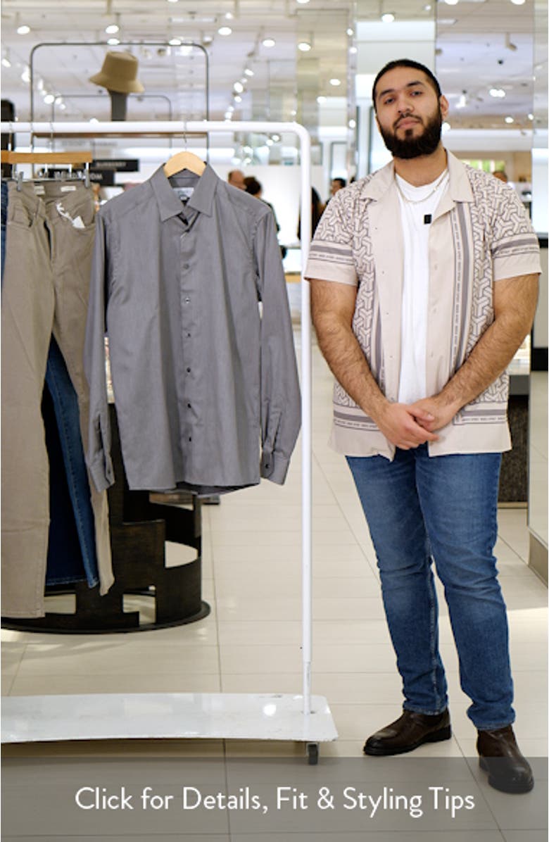 Contemporary Fit Solid Dress Shirt, sales video thumbnail