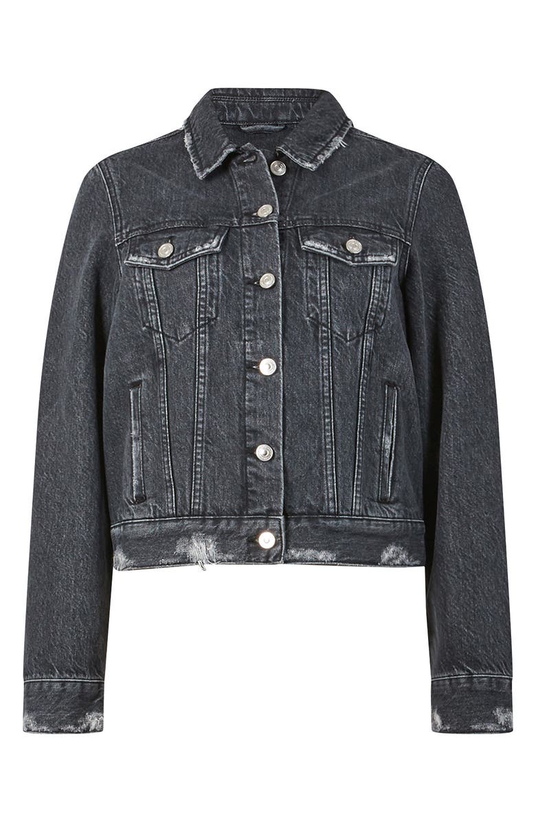AllSaints Women's Hay Distressed Denim Jacket, Alternate, color,
