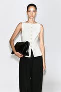 COS Cotton-blend Crepe Vest