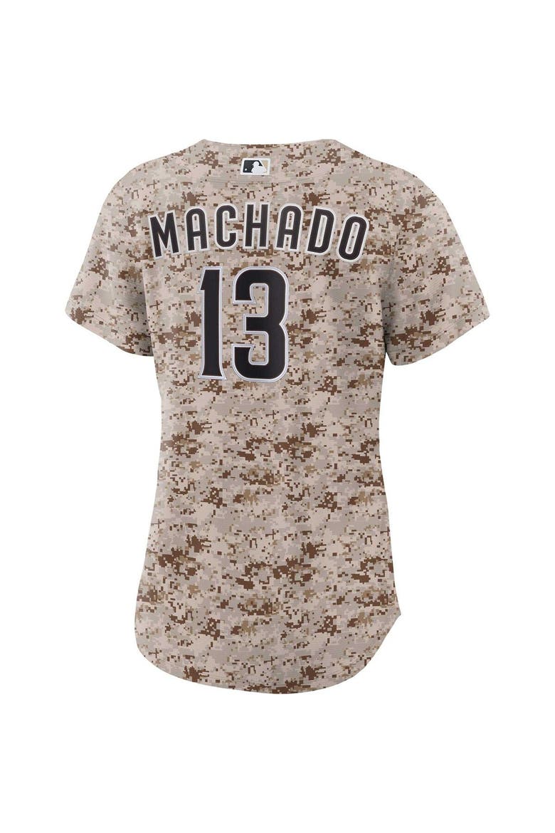 Women's Nike Manny Machado Camo San Diego Padres USMC Alternate Replica Player Jersey, Alternate, color, Camo