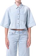 AGOLDE Tomine Boxy Denim Button-Up Shirt