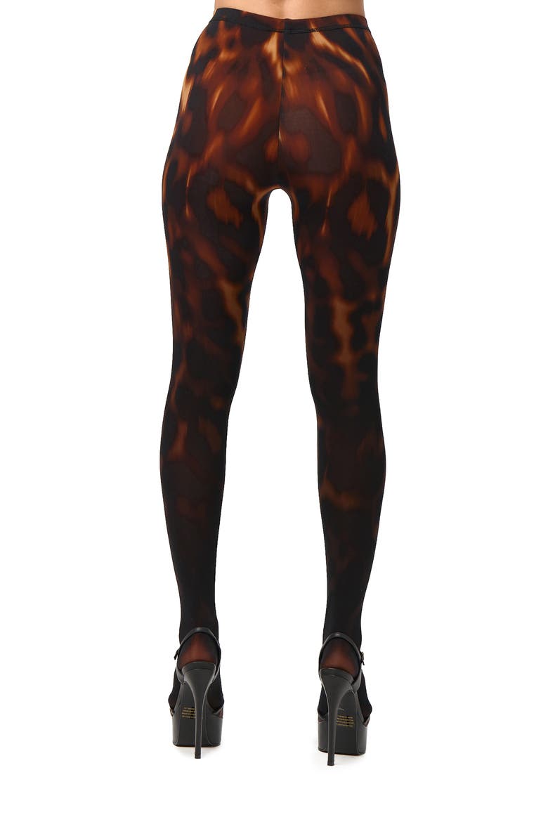 Bare Body Print Leggings, Alternate, color, TORTOISE