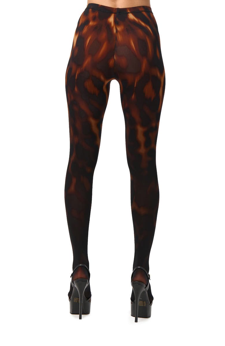 Naked Wardrobe Bare Body Print Leggings, Alternate, color, Tortoise