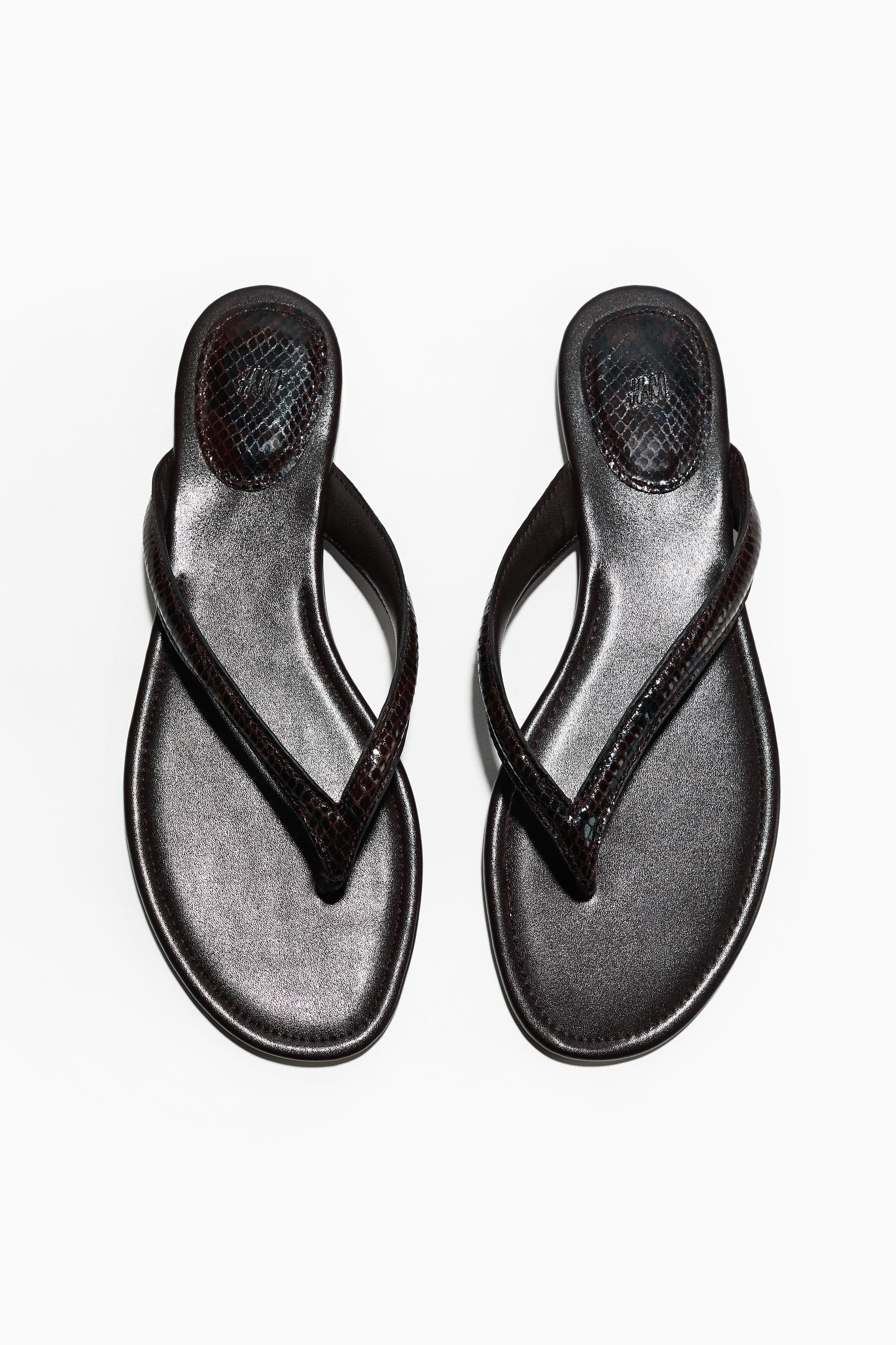 H&M Flip-flops, Main, color, Gold-Colored