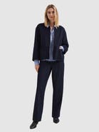 Phase Eight Georgie Wool Round-Neck Boxy Jacket