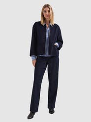 Phase Eight Georgie Wool Round-Neck Boxy Jacket