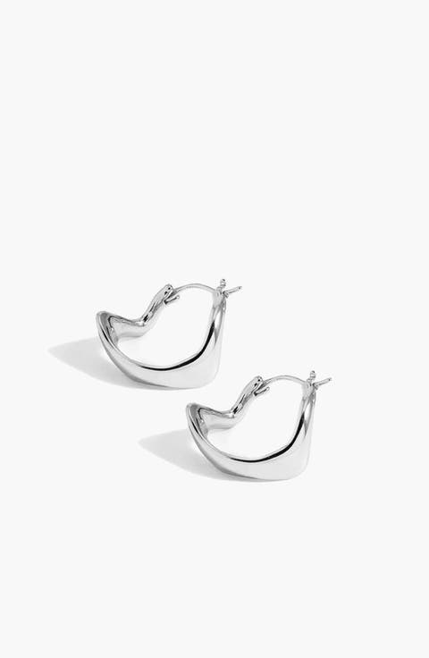 Curved Mini Hoop Earrings