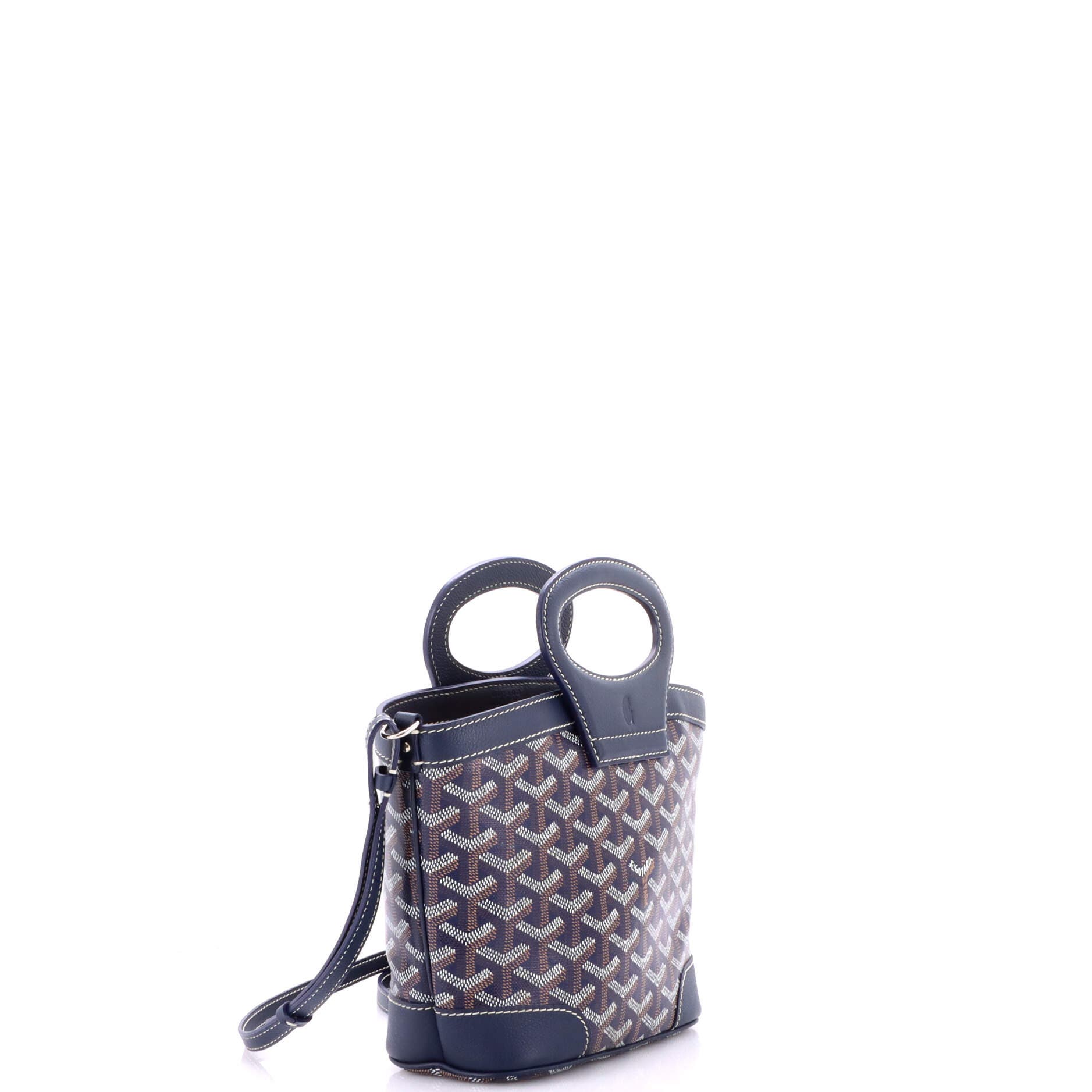 Pre-Owned Goyard Beluga Bag Coated Canvas Mini, Alternate, color, Blue