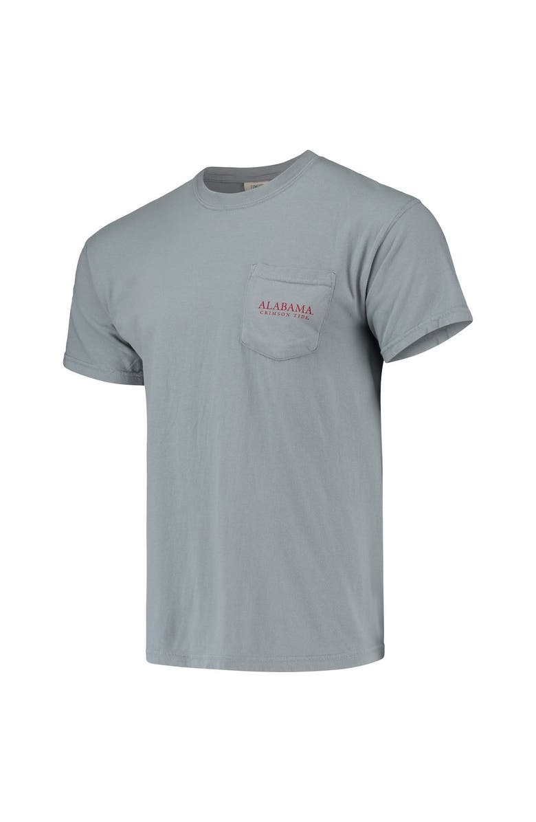 TUSKWEAR Men's Gray Alabama Crimson Tide Logo Arch Comfort Colors T-Shirt, Alternate, color, 