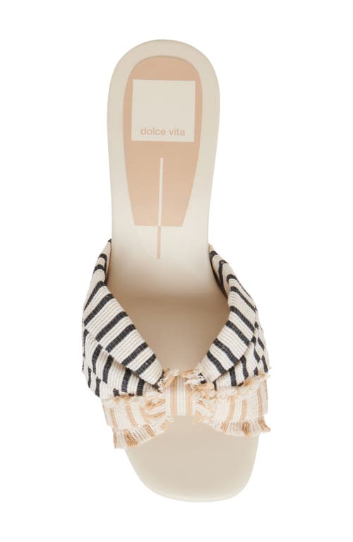 Dolce Vita Izra Sandal In Natural Multi Stripe Fabric