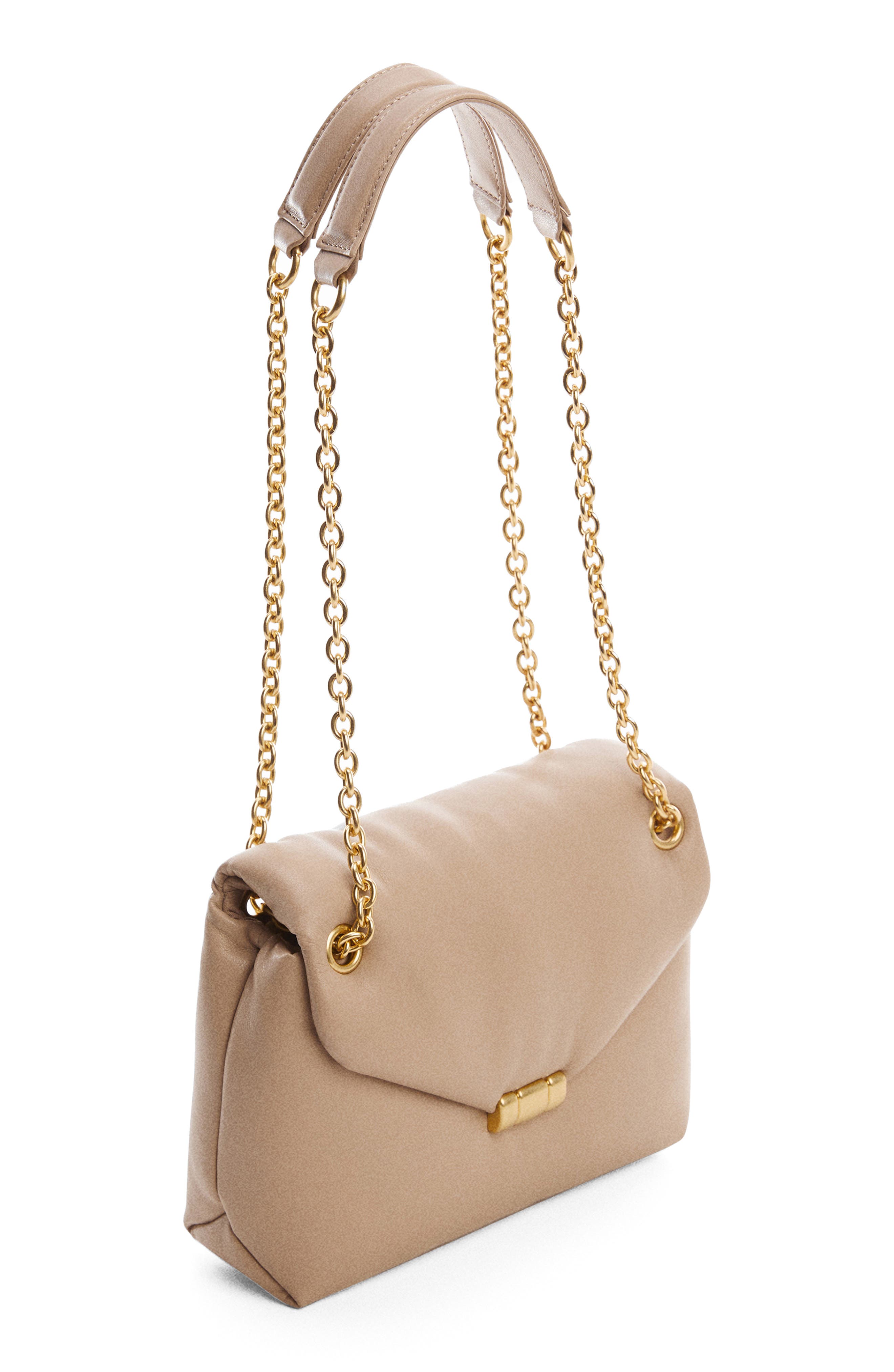 MANGO Envelope Faux Leather Convertible Shoulder Bag, Alternate, color, 