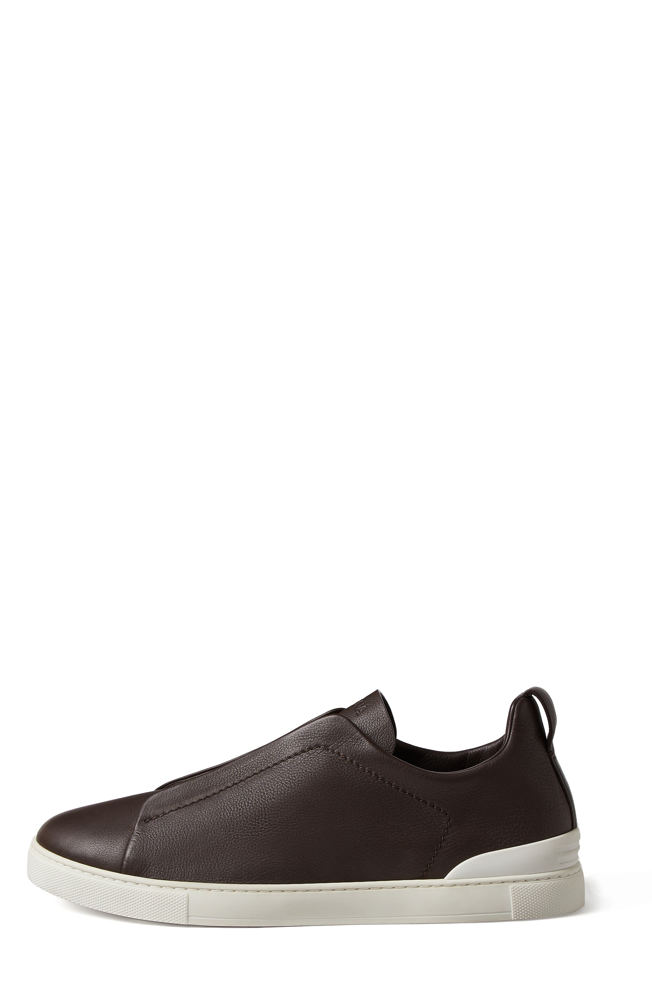 Triple Stitch™ SECONDSKIN Sneaker, Alternate, color, DARK BROWN