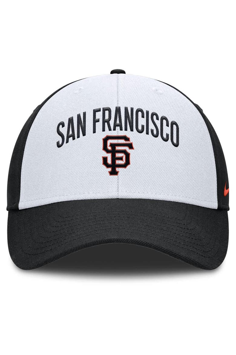 Men's Nike White/Black San Francisco Giants Club Performance Adjustable Hat, Alternate, color, White