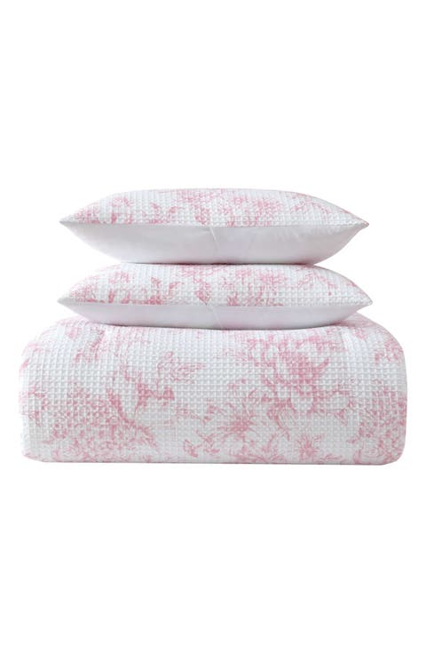 Delphine Waffle Knit Comforter Set