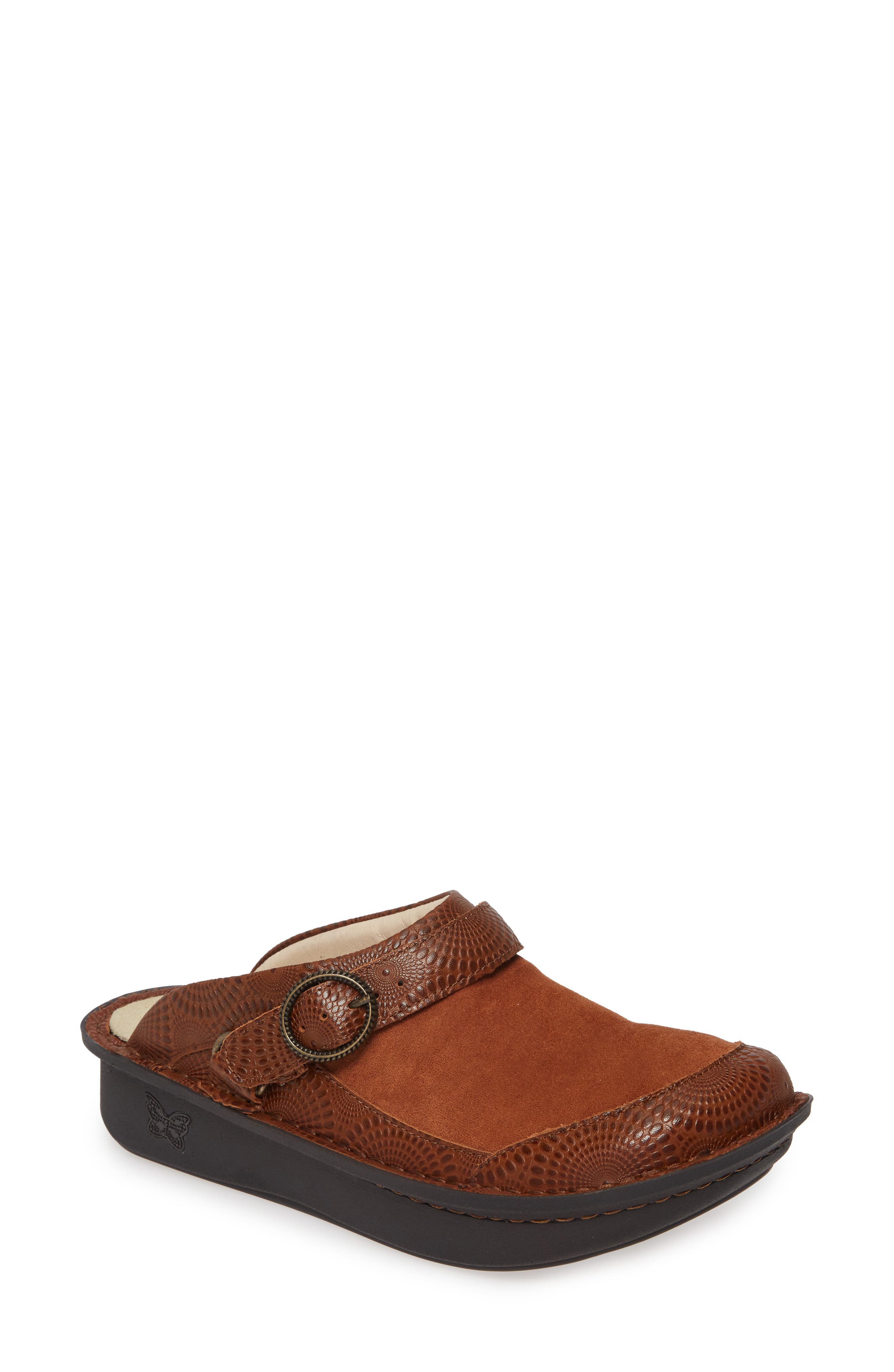 Seville Water Resistant Clog, Main, color, BRANDY LEATHER