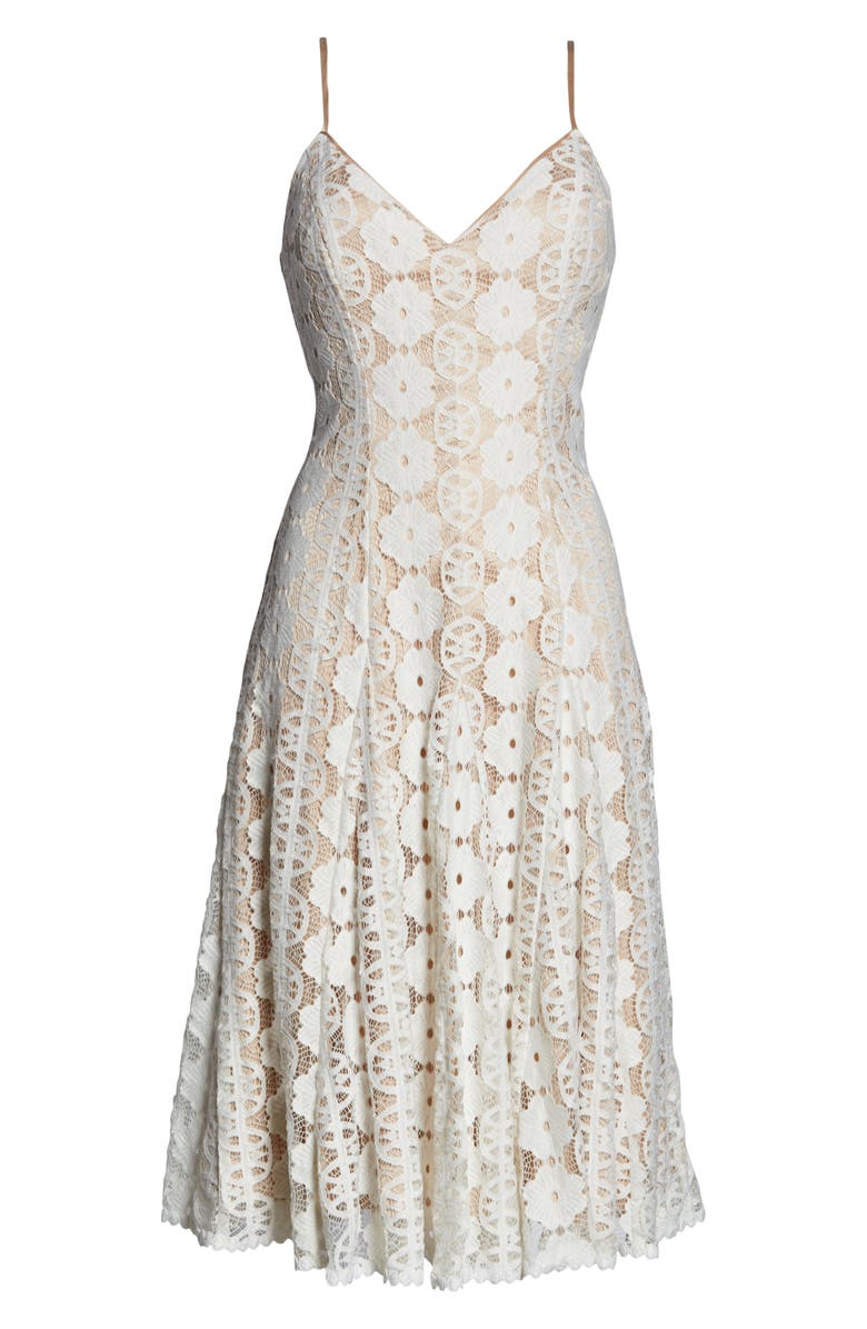 Eliza J Sleeveless Lace Dress, Alternate, color, 
