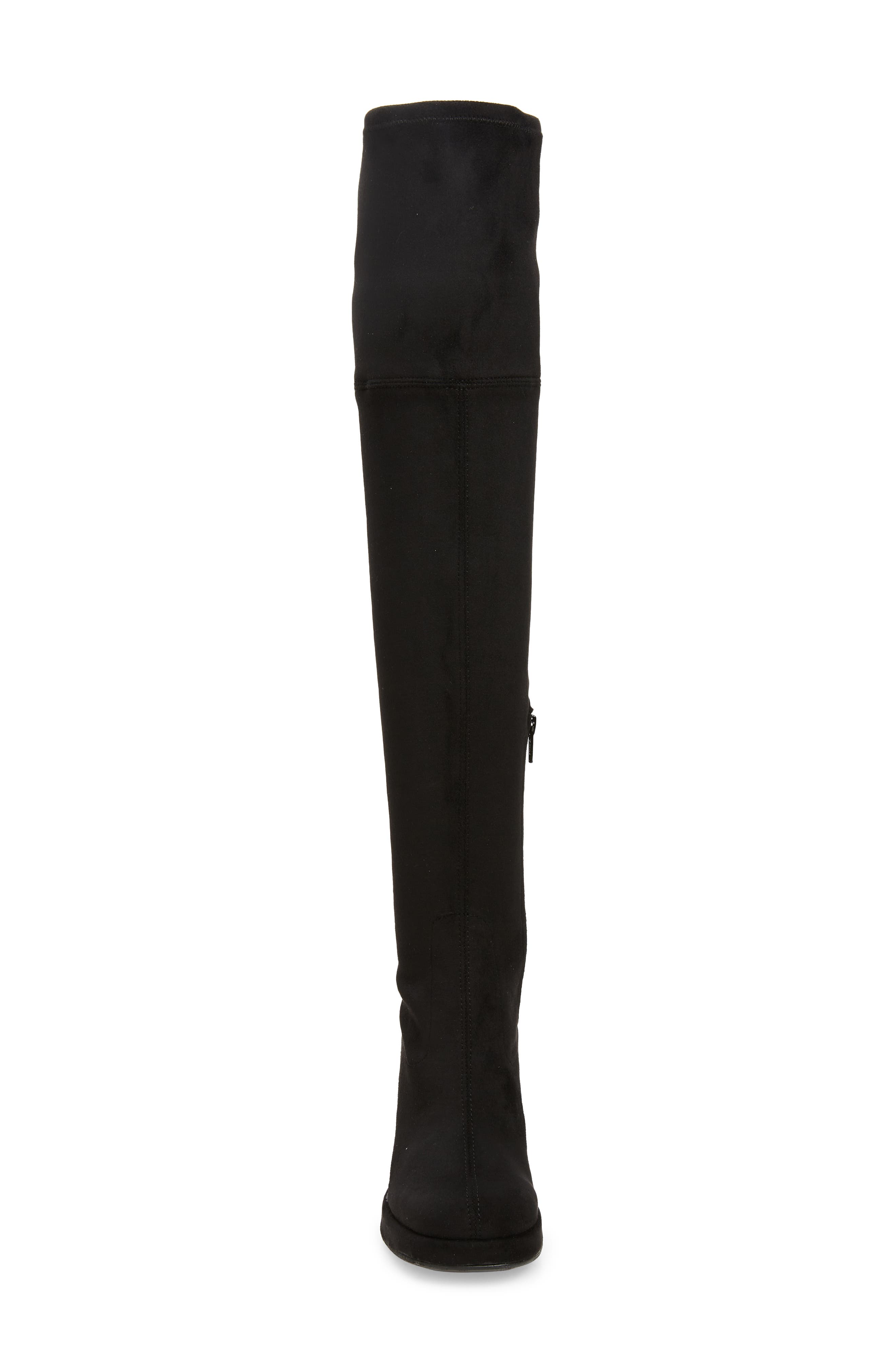 5924 Over the Knee Boot, Alternate, color, BLACK SUEDE/ STRETCH COMBO