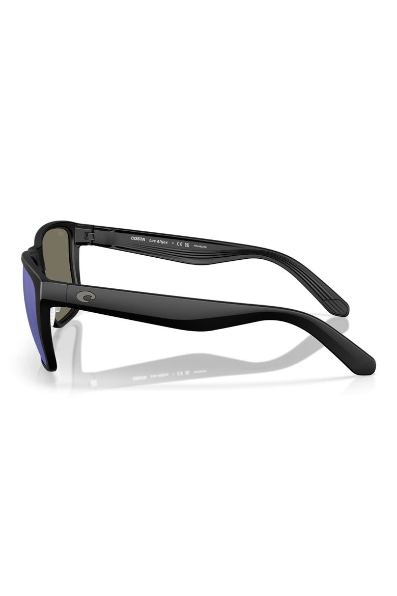 Los Alijos 59mm Sunglasses, Alternate, color, MATTE BLACK / BLUE MIRROR