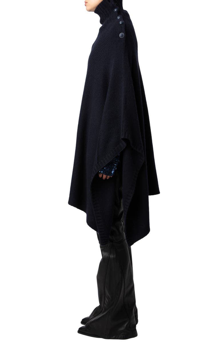Zadig & Voltaire Palma Cashmere Poncho, Alternate, color, 