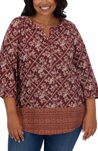 Border Print Top