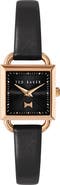 Ted Baker London Taliah Bow Leather Strap Watch, 24mm