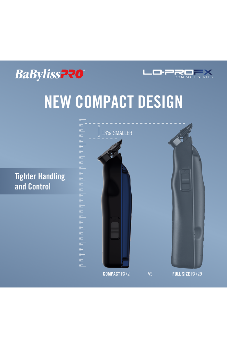 BaBylissPRO LO-PROFX Compact Series Trimmer, Alternate, color, Blue