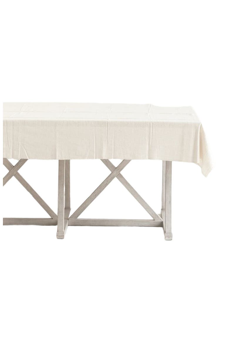Riviera Cotton Tablecloth - 50", Alternate, color, Natural