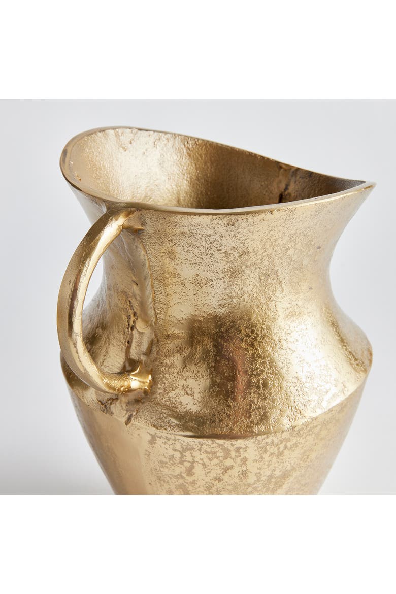 Elaina Decorative Vase Pitcher Large, Alternate, color, Gold