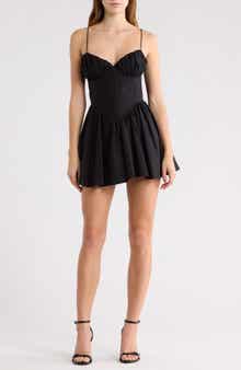 Good American Corset Poplin Minidress