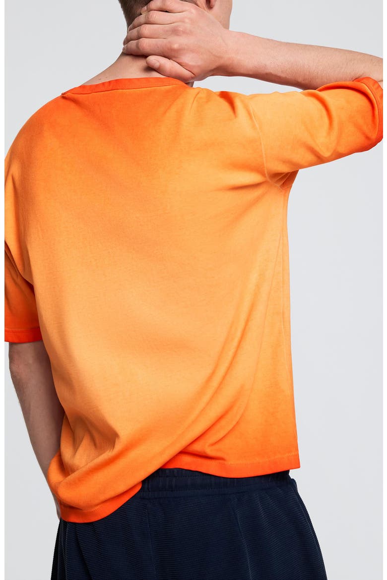 Gradient Cotton T-Shirt, Alternate, color, ORANGE