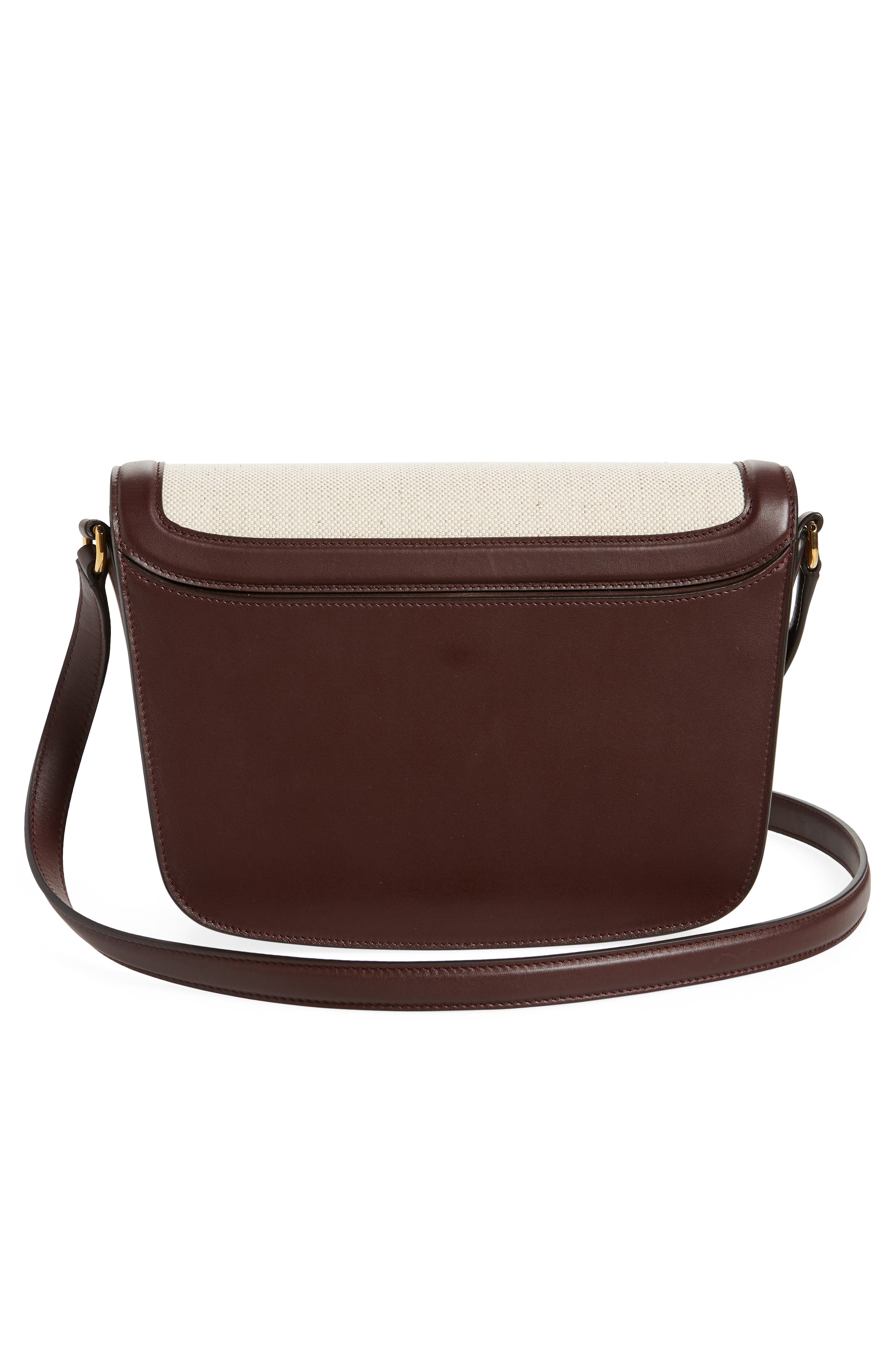 FERRAGAMO Trapezio Canvas & Leather Crossbody Bag, Alternate, color, 