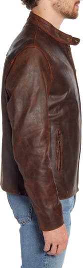 Schott NYC Café Racer Lightweight Oiled Cowhide Leather Schott NYC Café Racer Lightweight Oiled Cowhide Leather