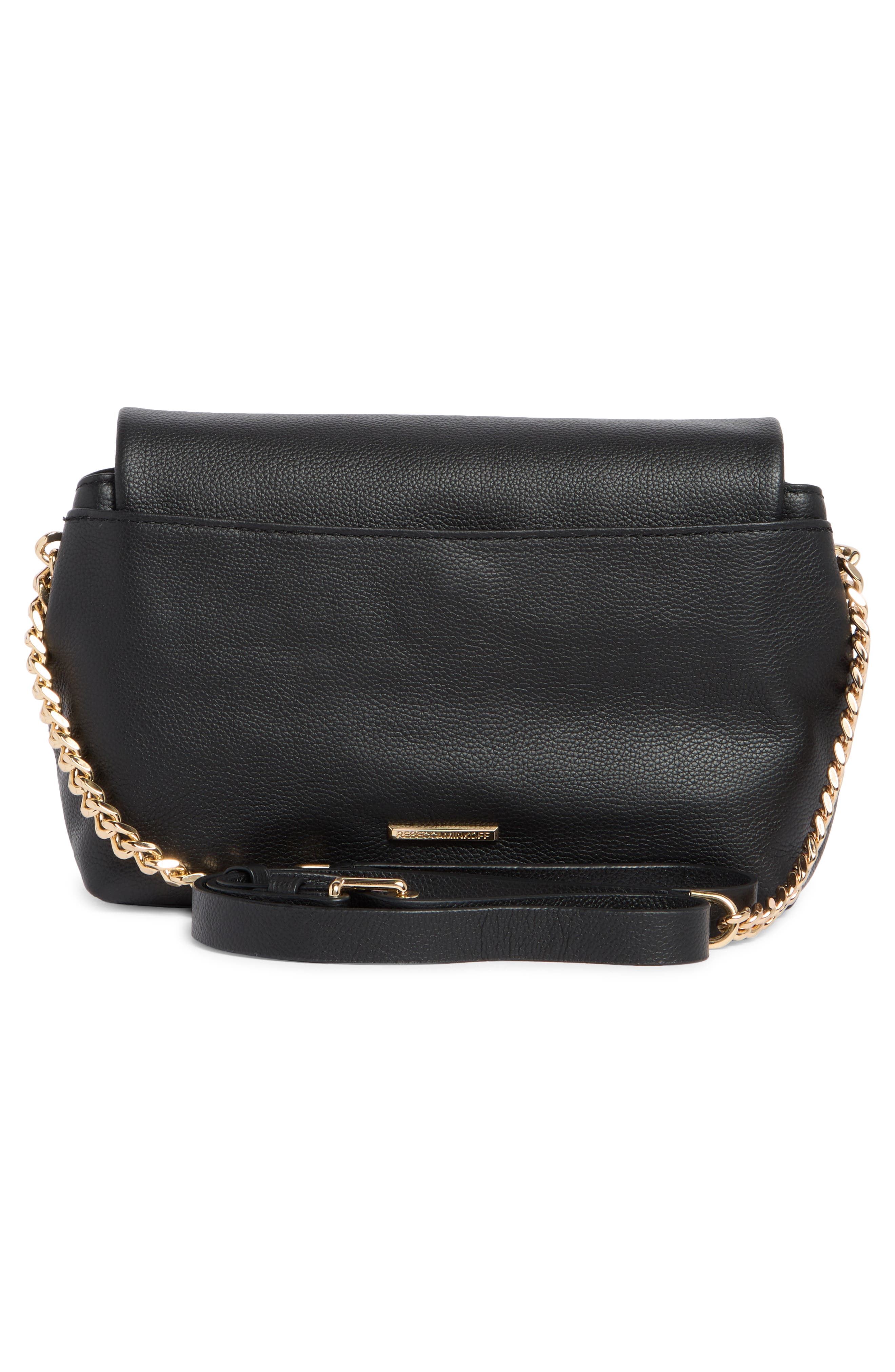Rebecca Minkoff Leather Flap Crossbody Bag, Alternate, color, 