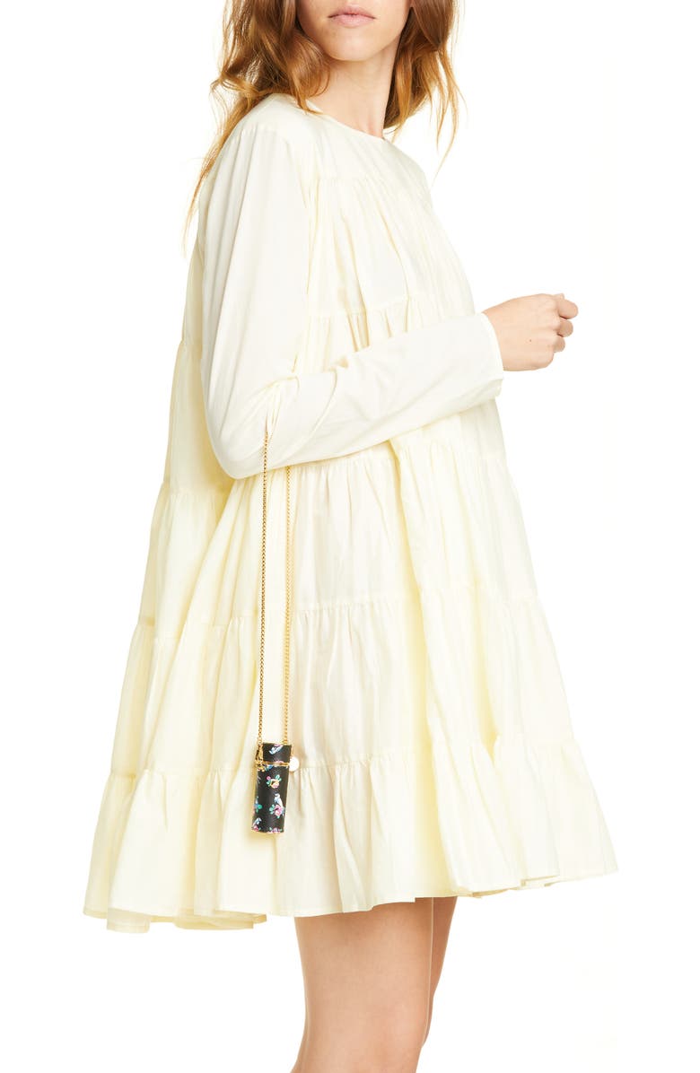 Prada Floral Print Crossbody Lipstick Case, Alternate, color,