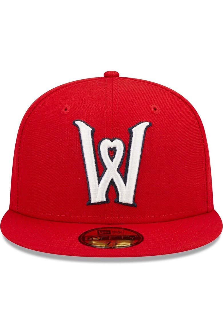 Men's New Era Red Worcester Red Sox Authentic Collection Team Alternate 59FIFTY Fitted Hat, Alternate, color, Red