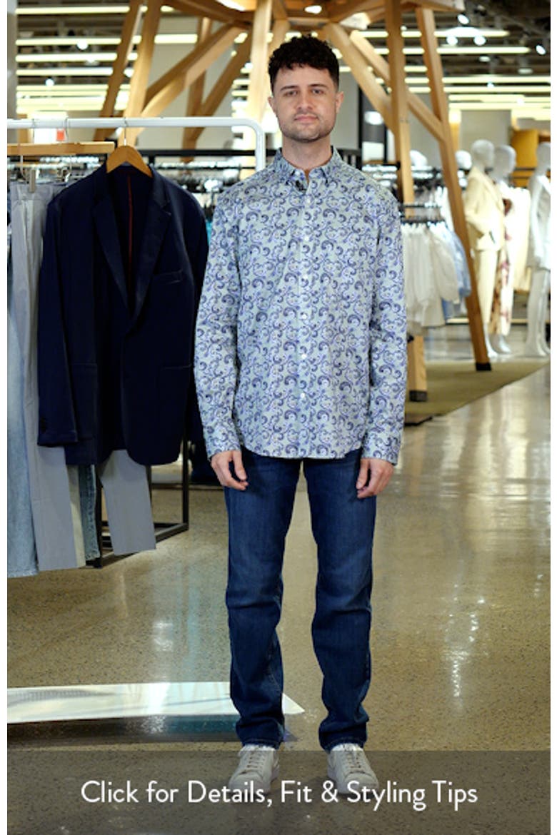 Check Paisley Button-Up Shirt video