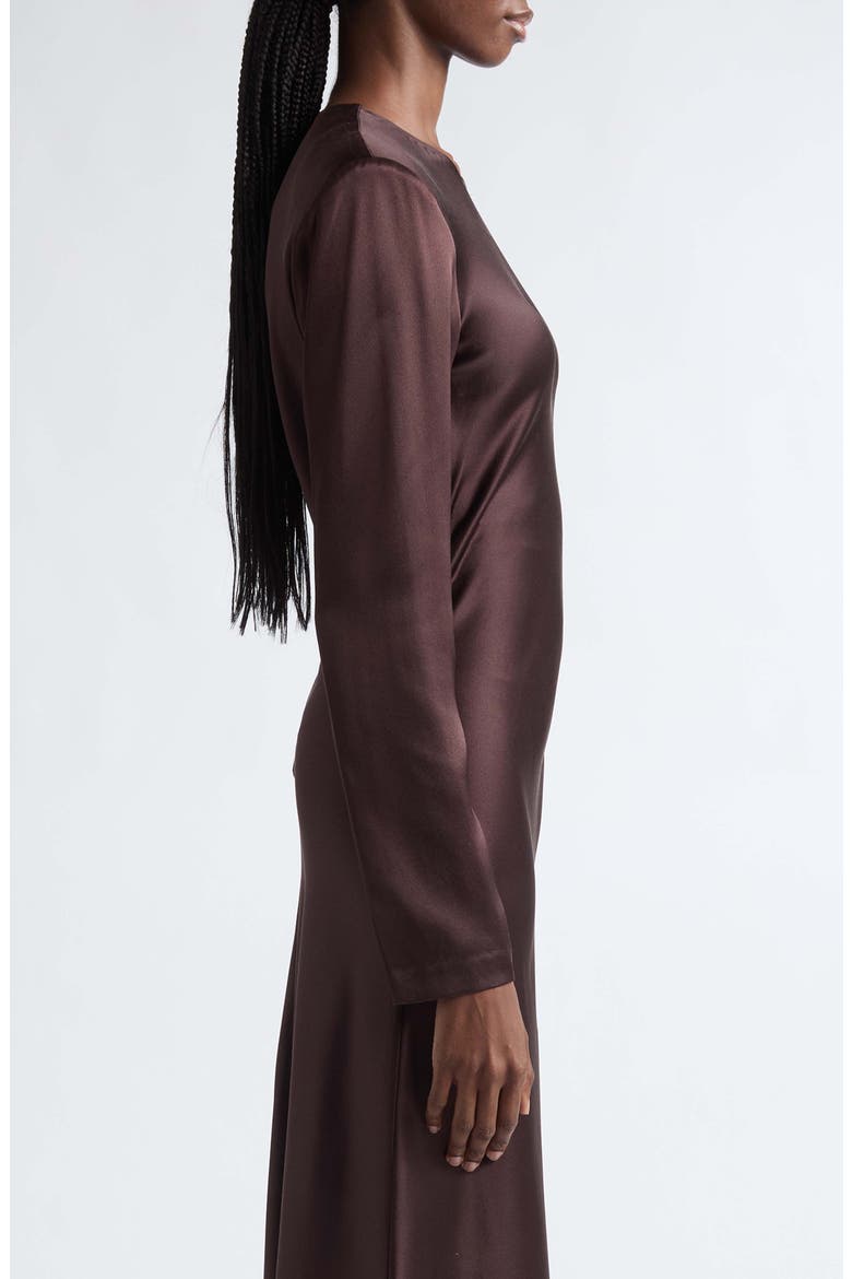 Mercedes Silk Maxi Dress, Alternate, color, GANACHE