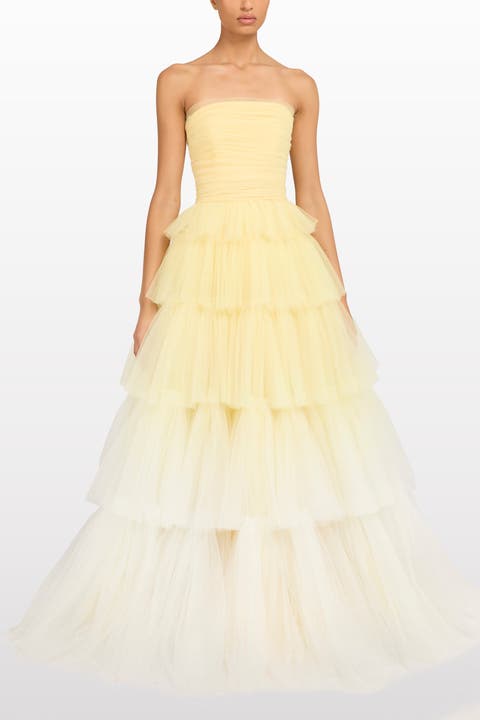Adore Tiered Bow Gown