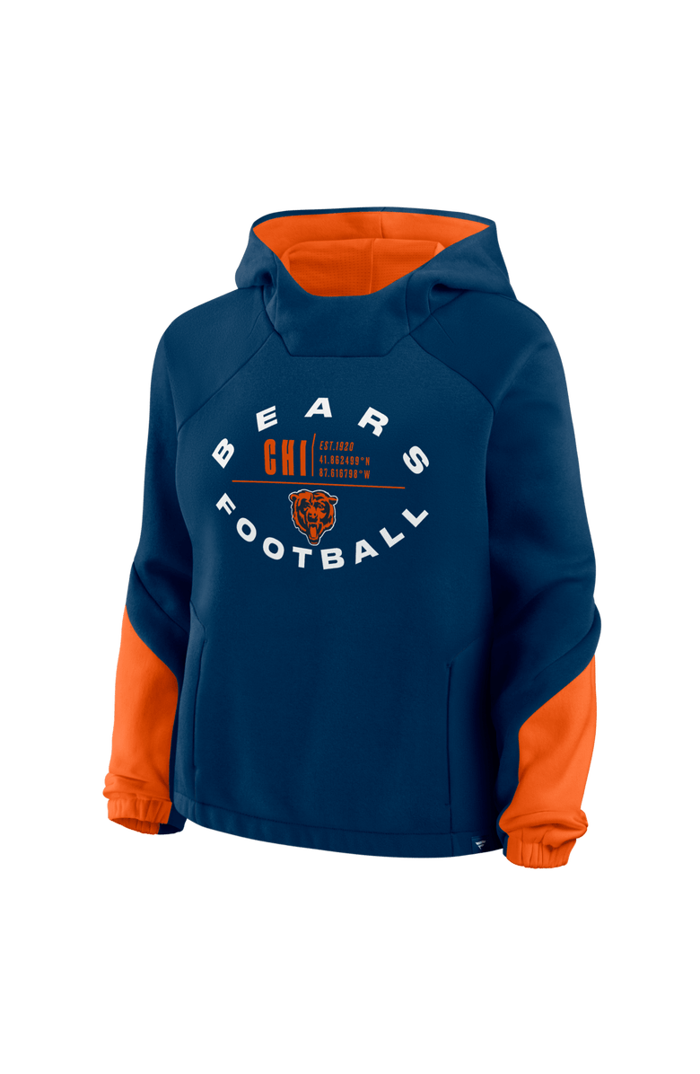FANATICS Women
s Fanatics Navy Chicago Bears Oversized Redzone Bubble Screen Pullover Hoodie, Alternate, color, Navy