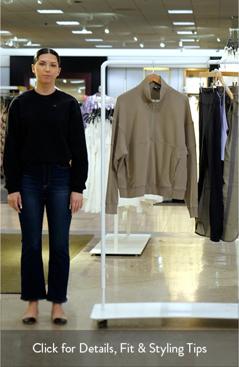 Sedona Cotton Blend Half-Zip Sweatshirt, sales video thumbnail