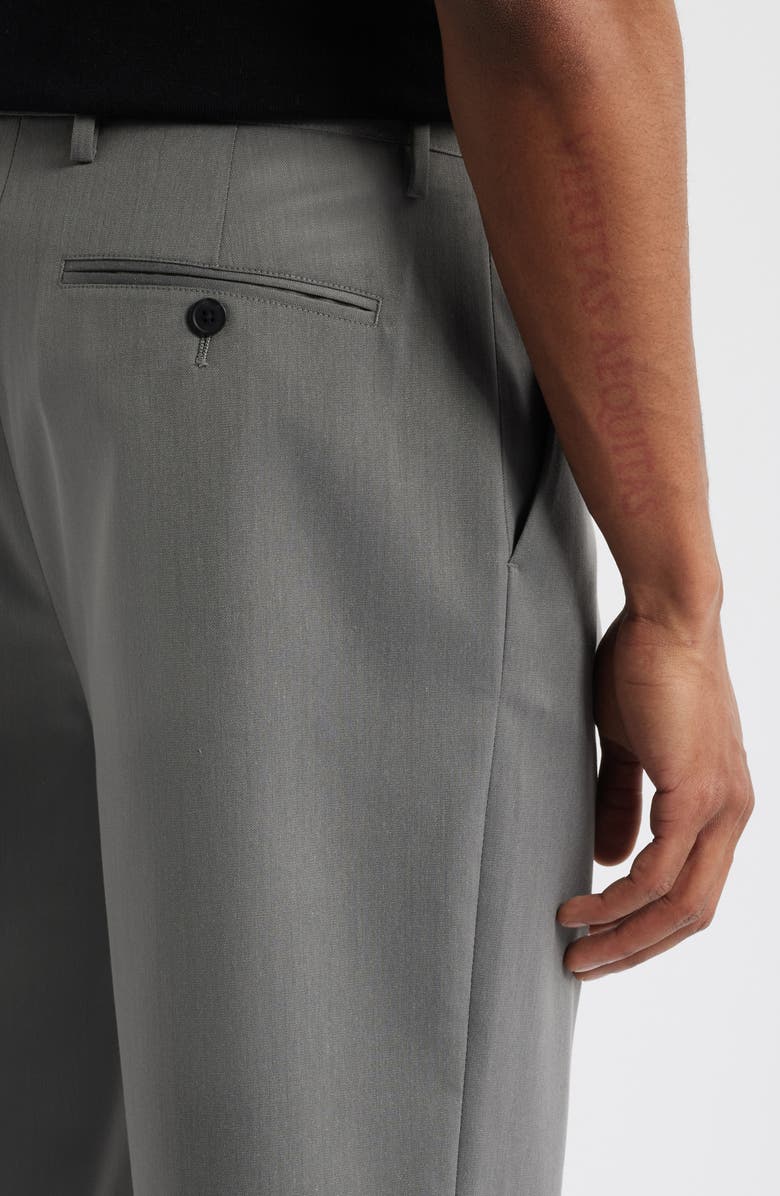 Open Edit Pleated Bermuda Shorts, Alternate, color, Black Gray