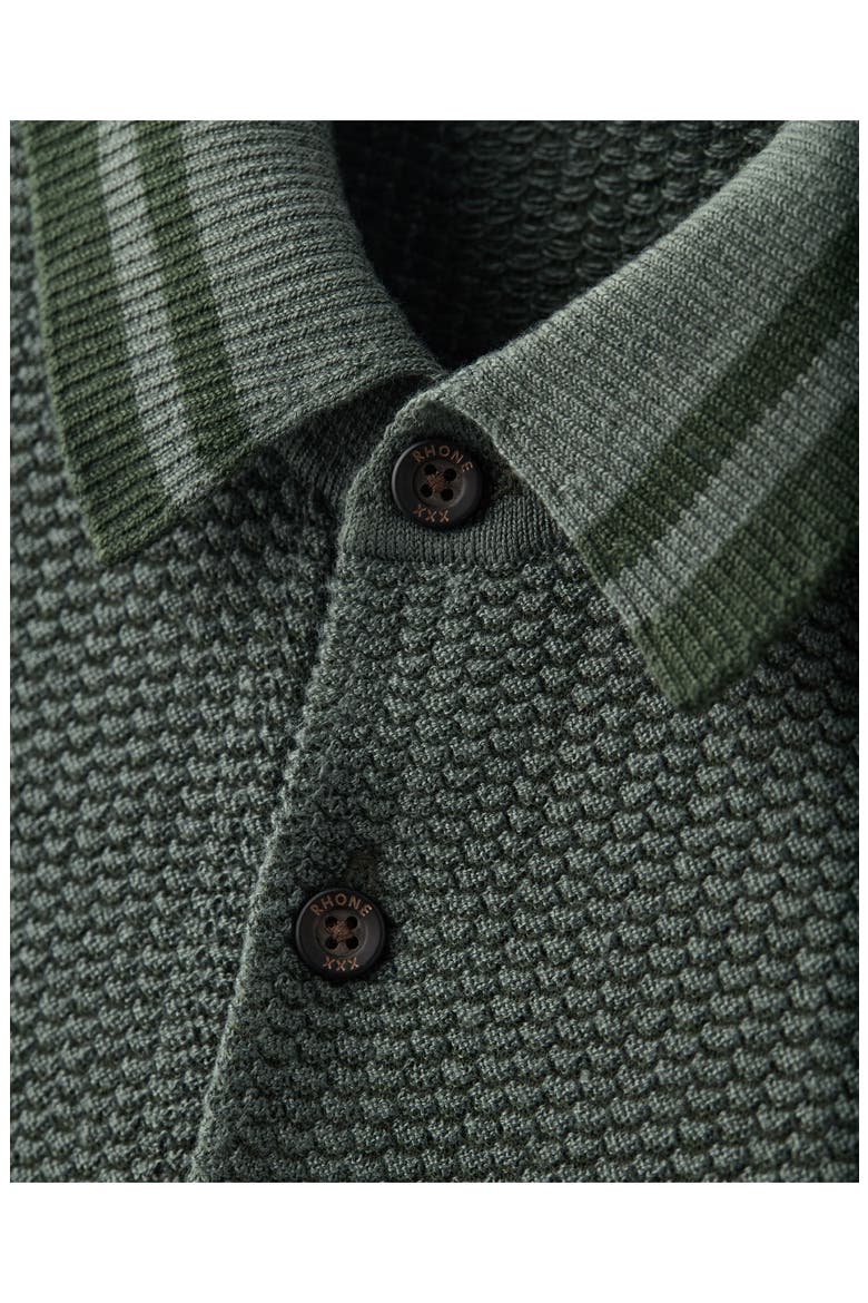 Fine Knit Sweater Polo, Alternate, color, OLIVE SHADOW
