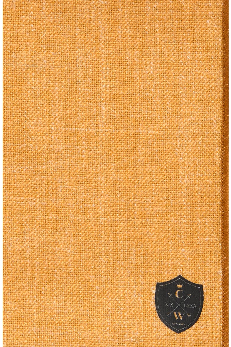 Gold Linen Pocket Square, Alternate, color, GOLD