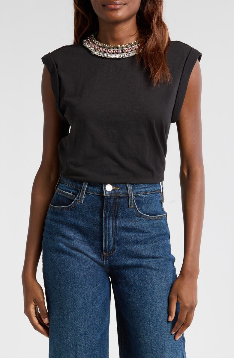 Cinq à Sept Bella Deco Border Top, Main, color,